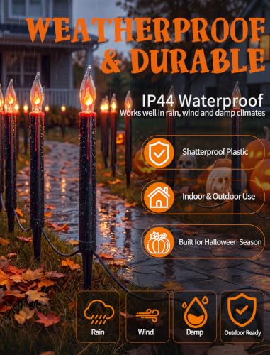 Halloween Pathway Lights (10 Flameless)