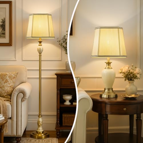 Gold Rectangle Lamp Shades Set of 2 for Table Lamp (Gold)