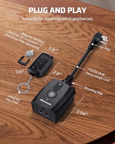 Outdoor Remote Control Outlet (2 Outlet-1 PC)