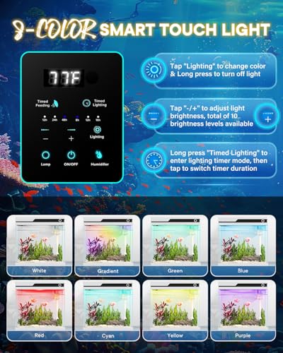 Fish Tank Smart Fish Aquarium Kit 7 Gallon (7 Gallon)
