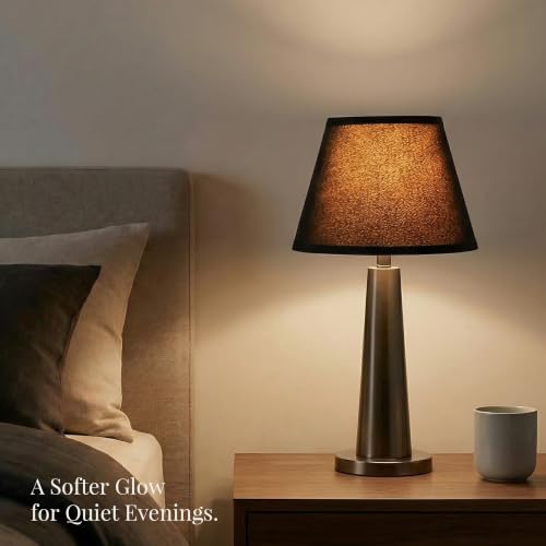 Small Burgundy Empire Lamp Shade for Table Lamp (Black)