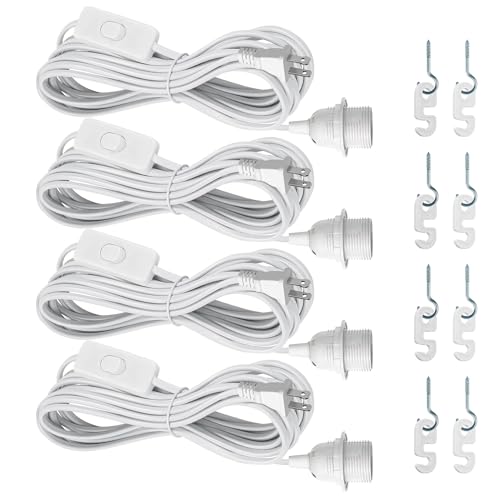 Plug in Pendant Light Cord Kit (White / 16FT)