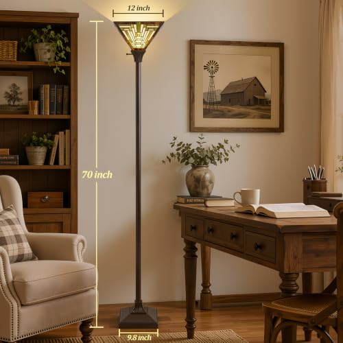 Tiffany Floor Lamp (Mission Geometric)