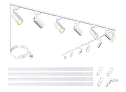 H Type LED White Track Lighting Heads Kit