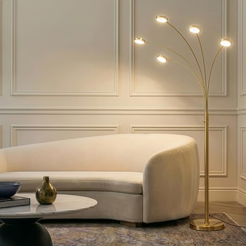 Orion Arc Floor Lamp for Living Room (Gold)