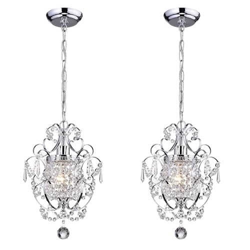 Amorette 1 Light Mini Chandelier Wrought Iron Ceiling Fixture