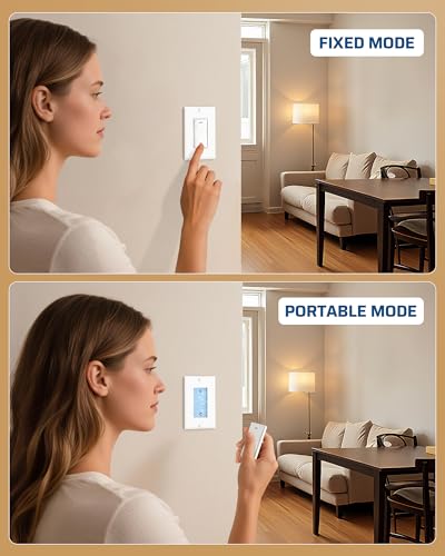 Wireless Remote Control Outlet (2 Magnetic Remote+1 Outlet)