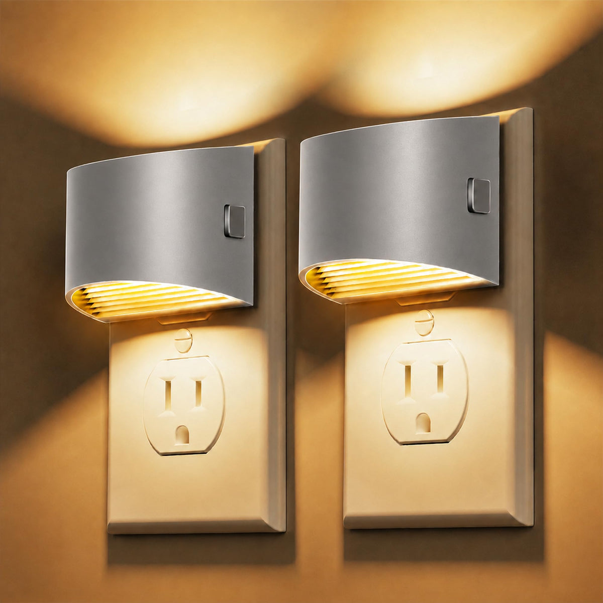Night Lights Plug into Wall (Cement Gray)