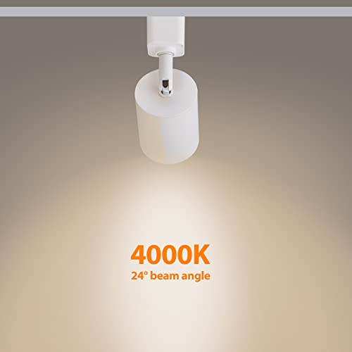 16 Pack 10W Dimmable LED Track Lighting Heads H Type Track Light Replacement Fixtures Bright 4000K Neutral White Ceiling Spotlight for Accent Task Art (White / 4000K)
