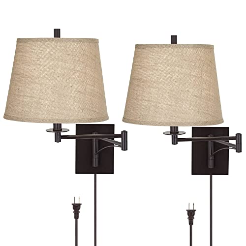 Brinly Burlap Plug (Set of 2 - Brown)