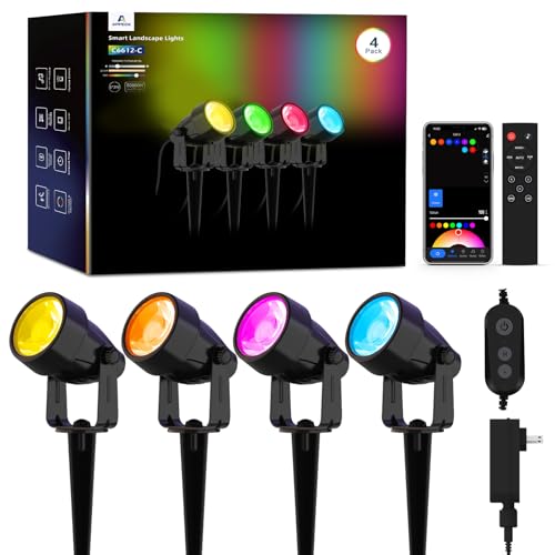 Landscape Lighting (Black / 4 Pack)