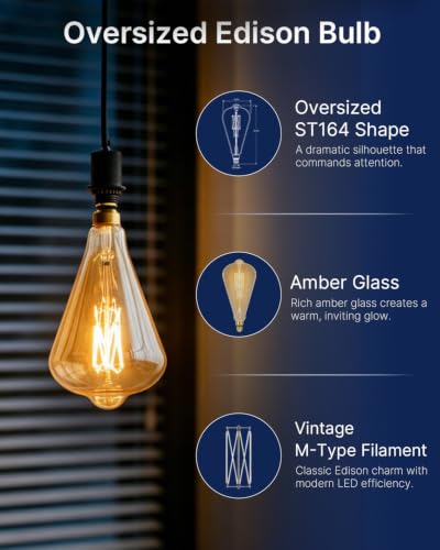 Oversized LED Edison Bulb