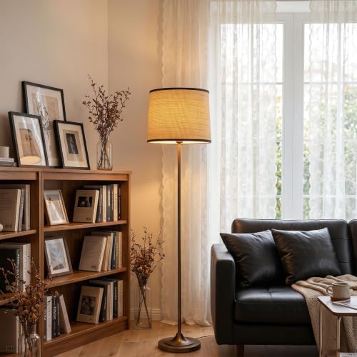 Drum Lamp Shades Set of 2 (Faux Rattan)