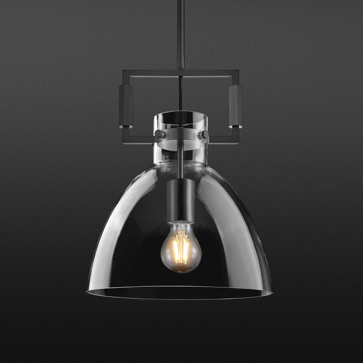 10 '' Modern Large Black Kitchen Island Pendant Light (Blak-10-In)