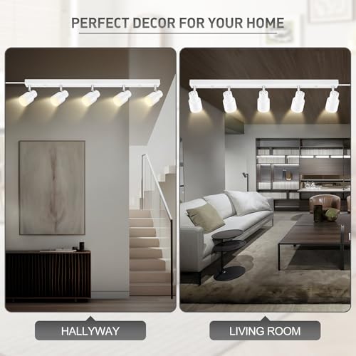 Track Lighting Plug in (White / 30" 5-Light Track Lighting)
