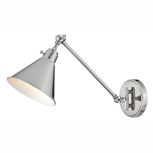 Arti Medium Swing Arm Single Light Wall Sconce (Polished Nickel)
