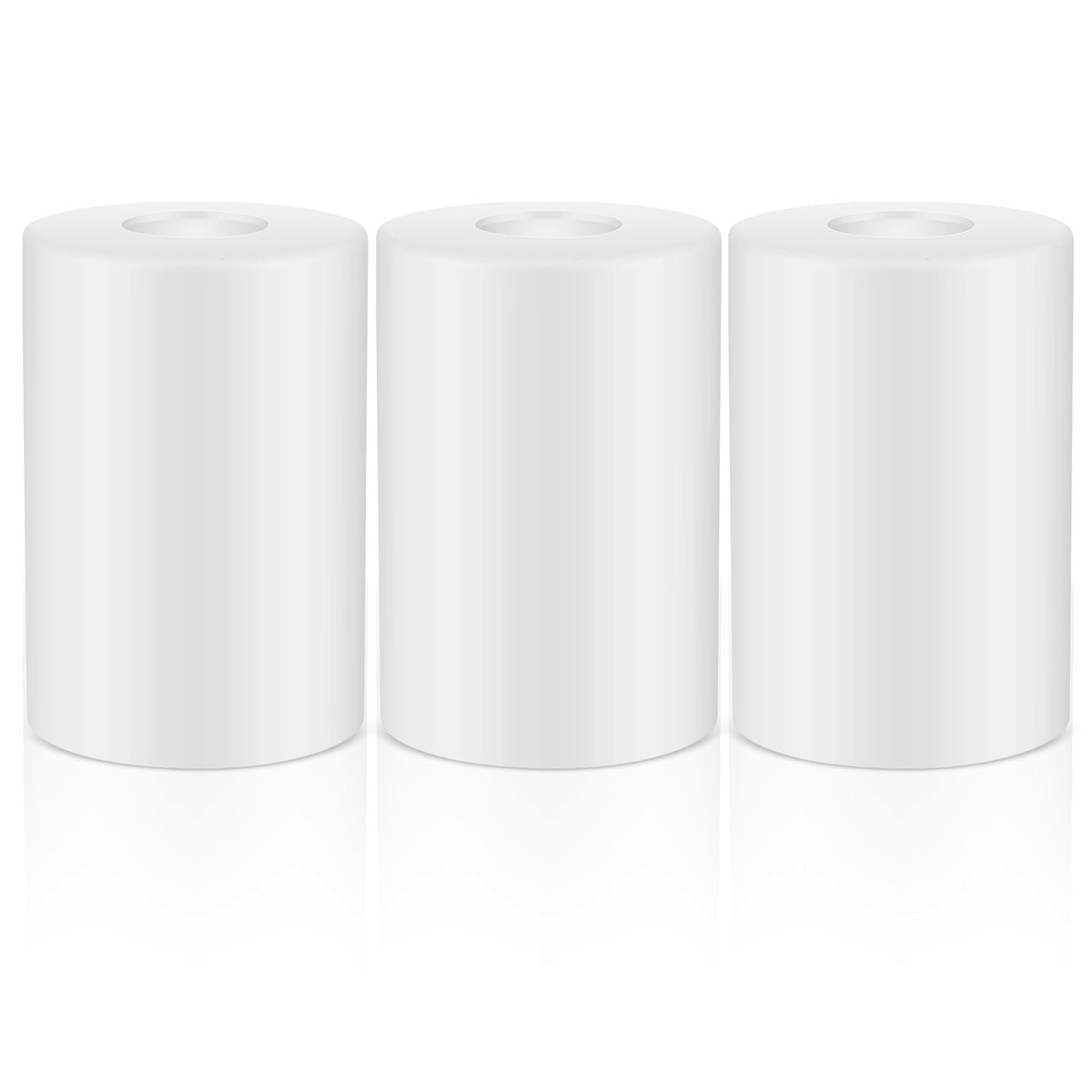 3 Pack White Frosted Glass Lamp Shade Replacement (White / Frosted)