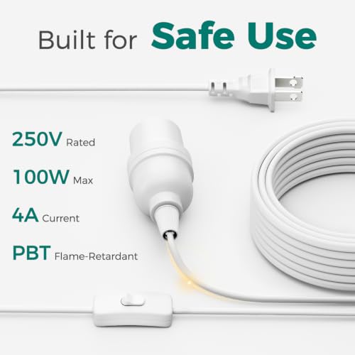 Pendant Light Cord (20ft - White)