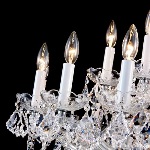 Large Crystal Chandeliers Light Fixture (24-Light/Sliver)