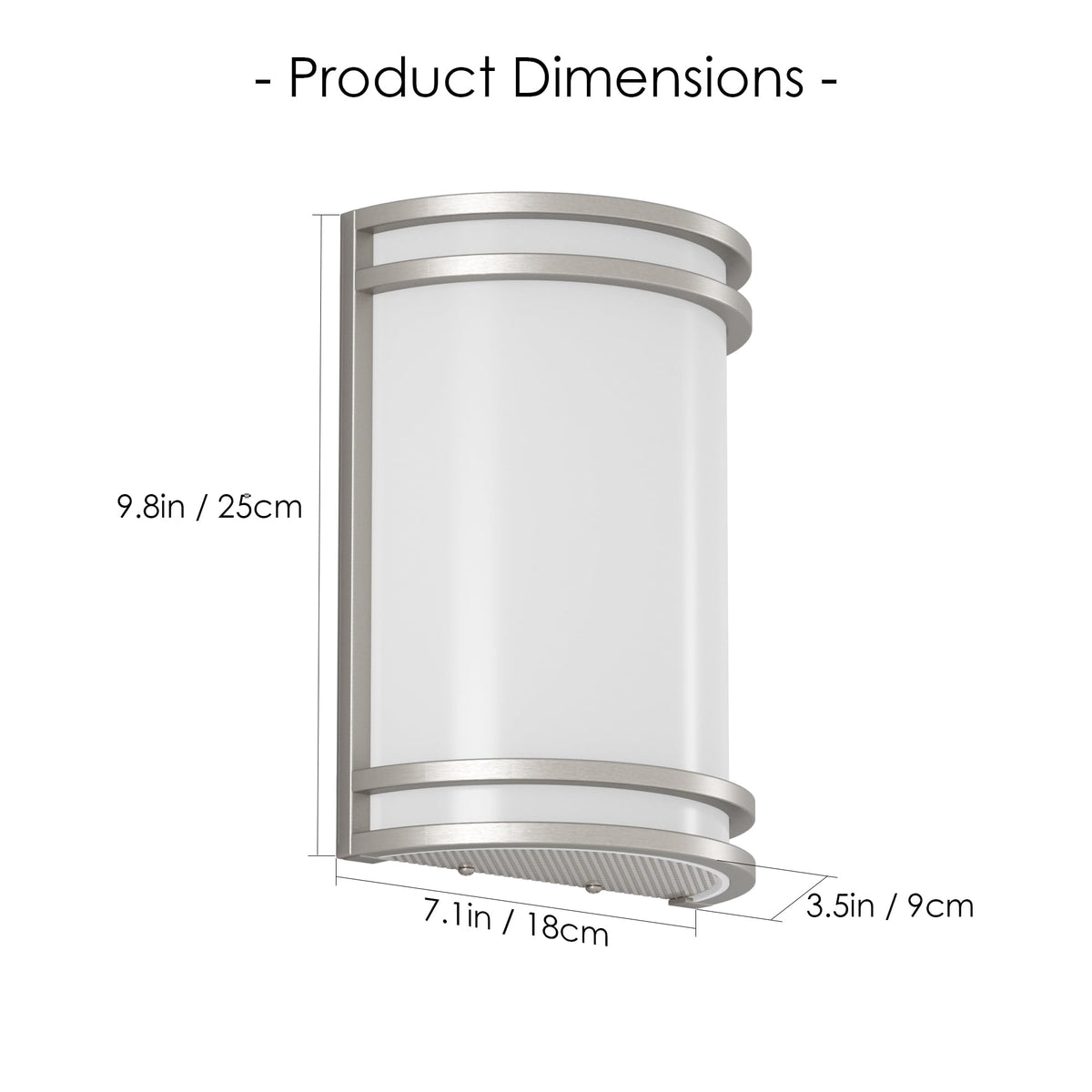 Modern Wall Sconces Set of Two (Brushed Nickel / 2 Pack)