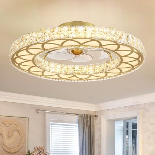 Flush Mount Ceiling Fan with Light