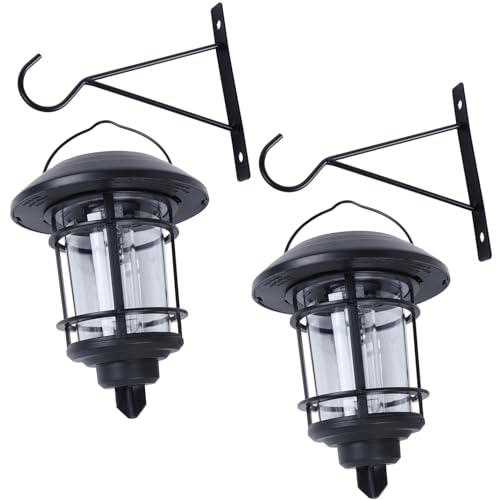 2 Pack Solar Lanterns Outdoor (Warm White)