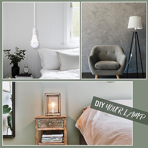 24 Pcs 8.2ft Hanging Light Socket Lamp Cord with Switch E26