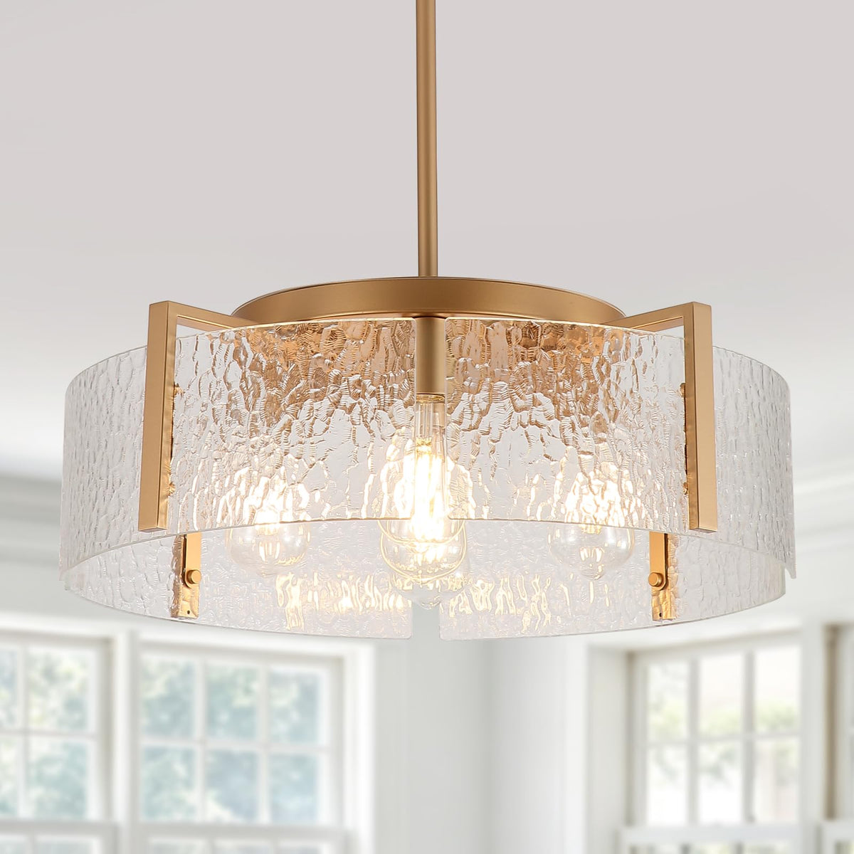 Gold Chandelier for Dining Room Light Fixture (5 Light Gold)