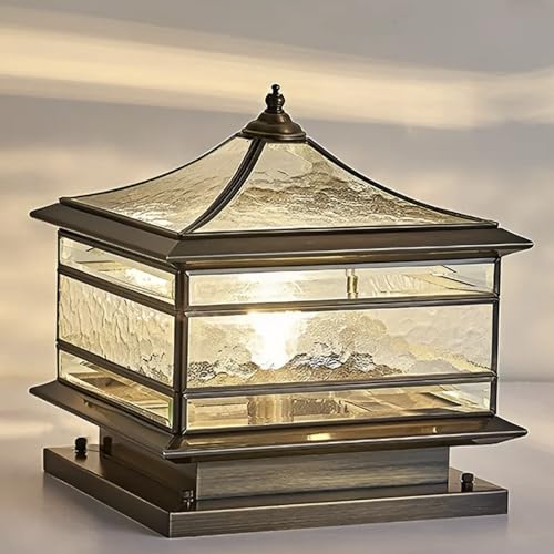 All Copper Solar Outdoor Post Lights