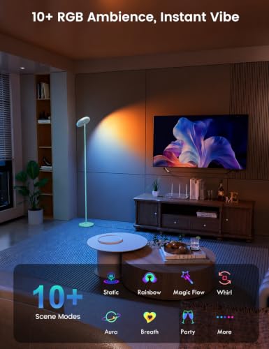 UFO Torchiere Floor Lamp (Blue)