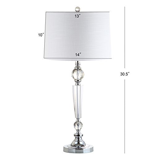 Emma 29.5" Clear Crystal Candlestick Table Lamp