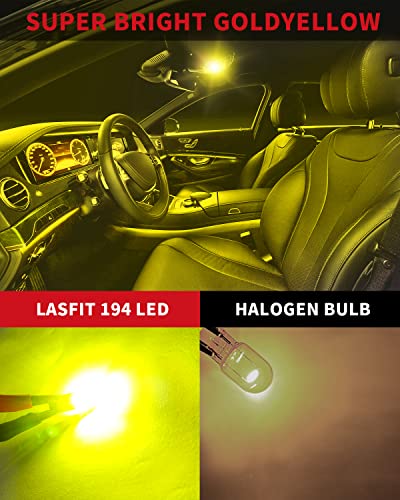 194 LED Bulb Golden Yellow 168 T10 192 2825 W5W LED Bulb (Yellow / 194/192/168)