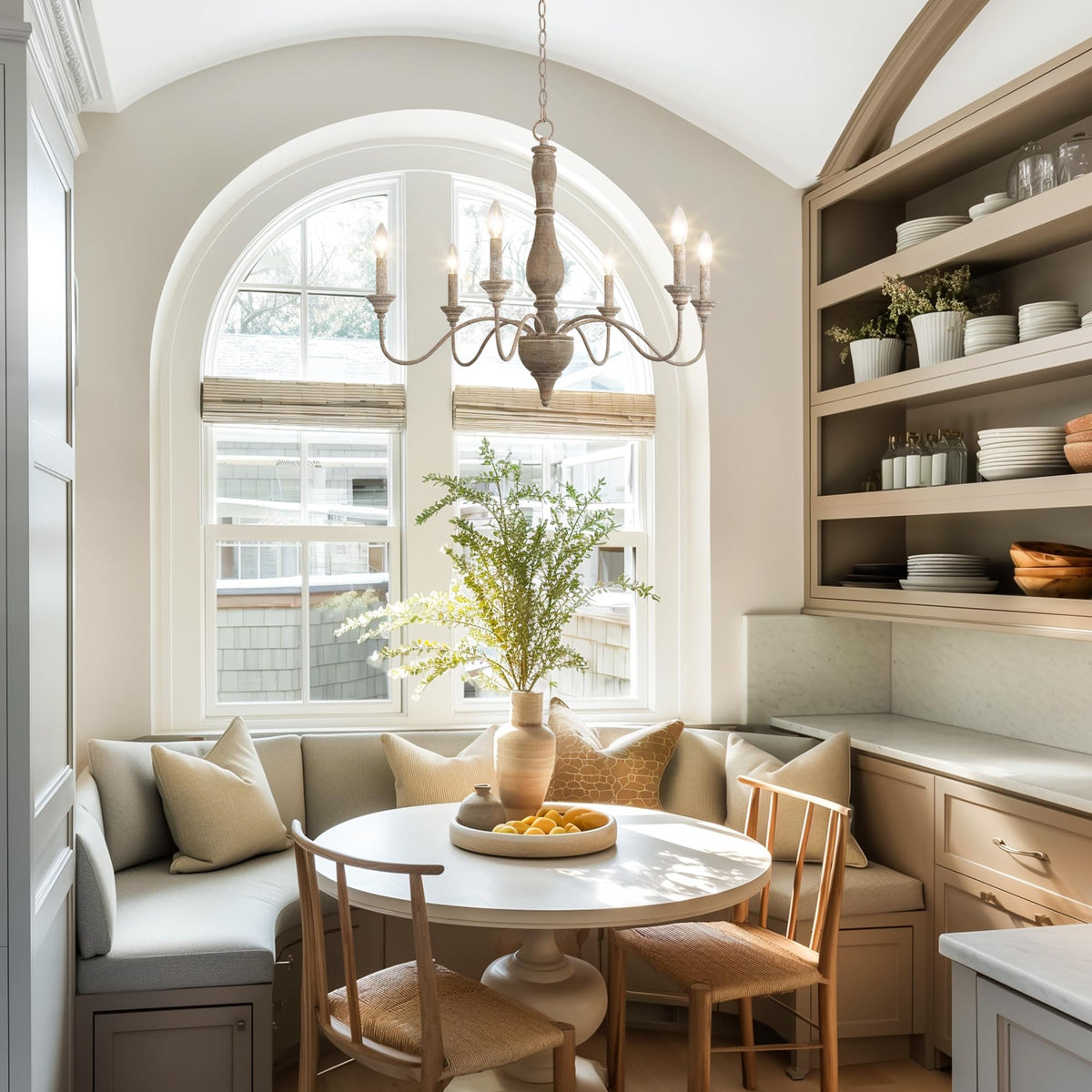 Farmhouse Chandelier (Brown)