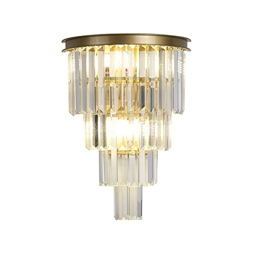 Gold Crystal Wall Sconce (Gold / Clear Crystal)