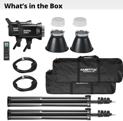 2 Packs SL60IID 70W LED Video Light Kit W