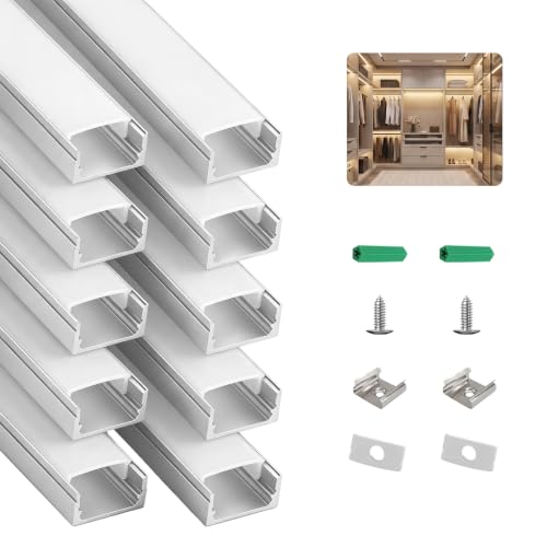 10 Pack 3.3ft (Silver Aluminum + White Cover / 3.3FT/10P/#048)