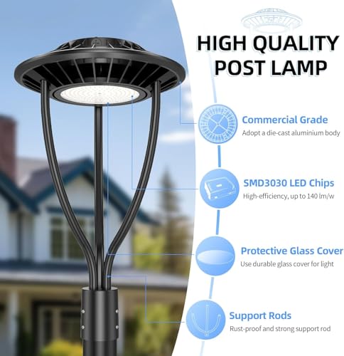 LED Post Top Light with Photocell