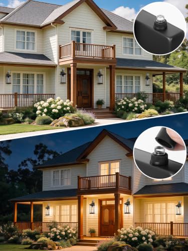 Extra Large 21 Inch Dusk to Dawn Outdoor Lighting Matte Black (Black / 21 Inch)