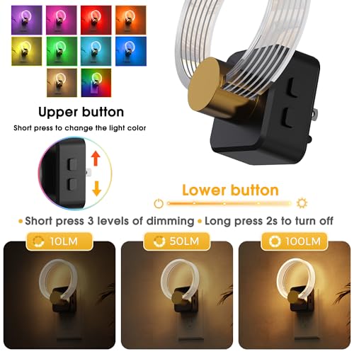 Night Lights Plug into Wall (RGB-stripe / 1 Pack)