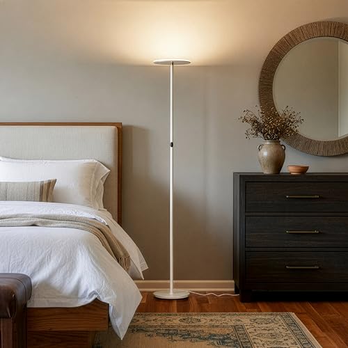 Sky Flux Dimmable LED Floor Lamp (White)