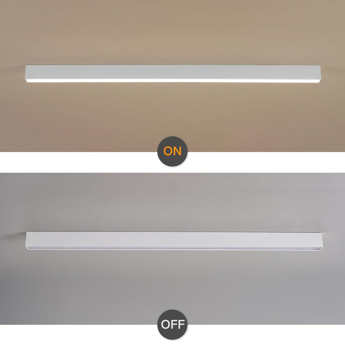 white ceiling light LED (White / 59IN)