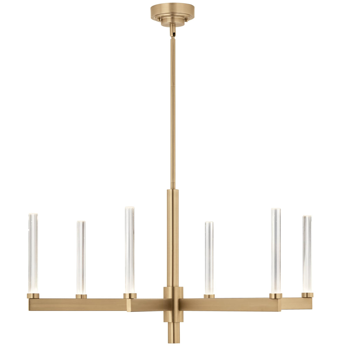 Sycara 6 Light LED Chandelier (36" (6 Light) / Champagne Bronze)