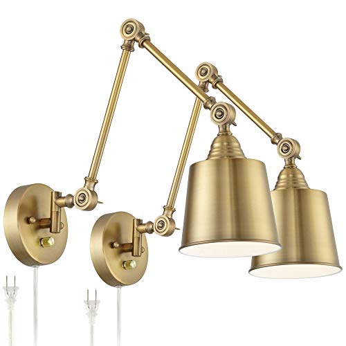 Mendes Antique Brass Swing Arm Plug (Antique Brass)