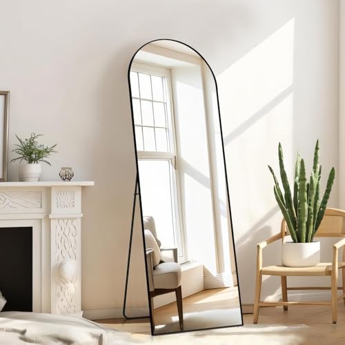 16"x59" Arched Mirror Full Length (Black / 59"L x 16"W)