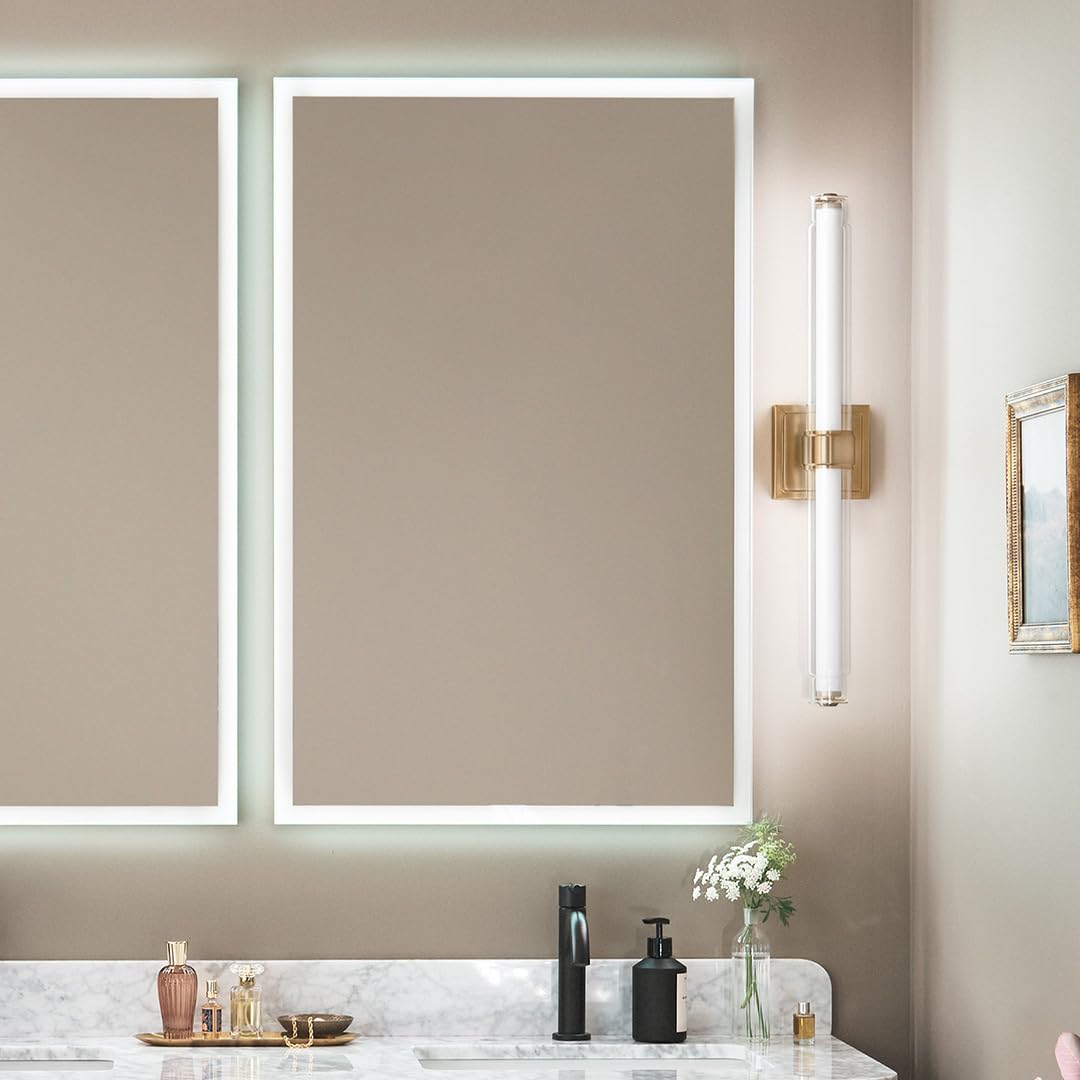 Laurene LED Bath Bar Light (Clear Glass / 26.5 inch / Champagne Bronze)