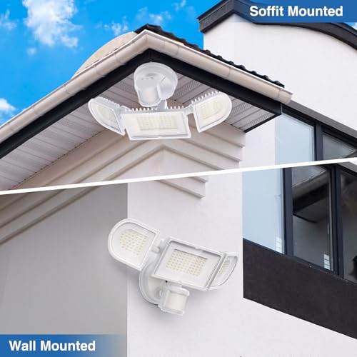 150W Motion Sensor Lights Outdoor for Outside (White)