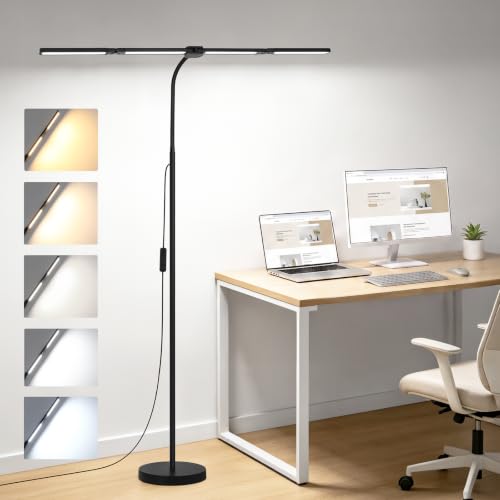 LED Floor Lamp with 4 Light Bars