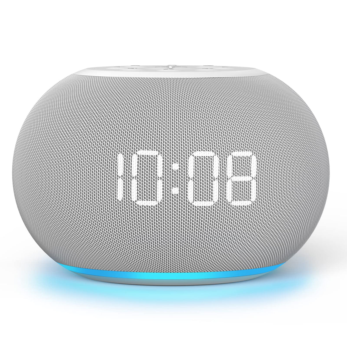 Auto Dimmable Sound Machine Alarm Clock with 20 Sounds&Night Light (A-grey)