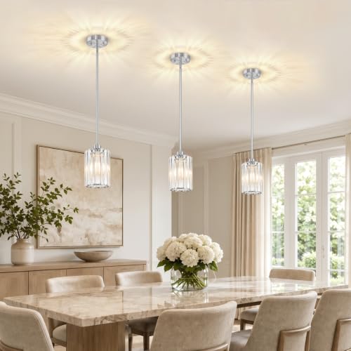 2 Pack Brushed Nickel Pendant Lights Kitchen Island (2-Pack Brushed Nickel)