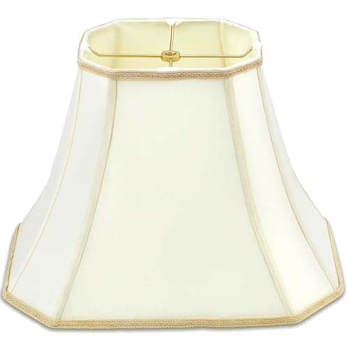Set of 1 Bell Lamp Shade 6.25"x8" Top 11"x16" Bottom 12" High (6.25" x 8" Top 11" x 16" Bottom 12" High / Eggshell)